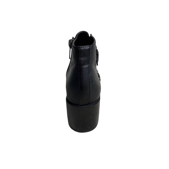 Circus by Sam Edelman Boots Black Leather with Cow Print Fur Reese Leopard 6.5 - Picture 4 of 14